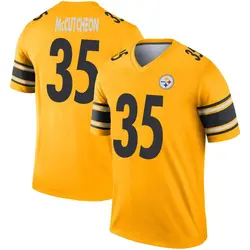 Nike Cameron McCutcheon Pittsburgh Steelers Men's Legend Gold Inverted Jersey