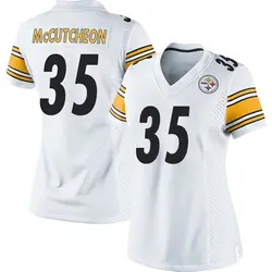 Nike Cameron McCutcheon Pittsburgh Steelers Women's Game White Jersey