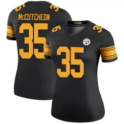 Nike Cameron McCutcheon Pittsburgh Steelers Women's Legend Black Color Rush Jersey