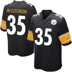 Nike Cameron McCutcheon Pittsburgh Steelers Youth Game Black Team Color Jersey