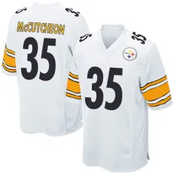 Nike Cameron McCutcheon Pittsburgh Steelers Youth Game White Jersey