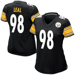 Nike DeMarvin Leal Pittsburgh Steelers Women's Game Black Team Color Jersey