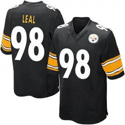 Nike DeMarvin Leal Pittsburgh Steelers Youth Game Black Team Color Jersey