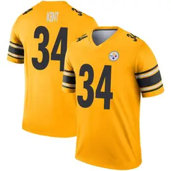 Nike Donte Kent Pittsburgh Steelers Men's Legend Gold Inverted Jersey