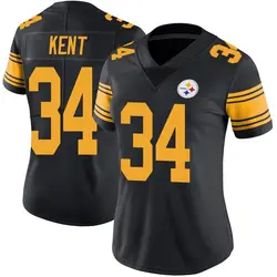 Nike Donte Kent Pittsburgh Steelers Women's Limited Black Color Rush Jersey