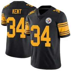 Nike Donte Kent Pittsburgh Steelers Youth Limited Black Color Rush Jersey