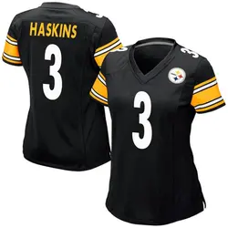 Nike Dwayne Haskins Pittsburgh Steelers Women's Game Black Team Color Jersey