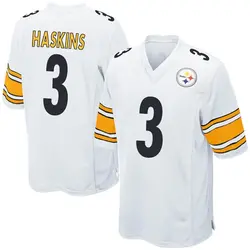 Nike Dwayne Haskins Pittsburgh Steelers Youth Game White Jersey