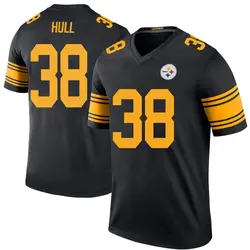 Nike Evan Hull Pittsburgh Steelers Men's Legend Black Color Rush Jersey