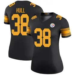 Nike Evan Hull Pittsburgh Steelers Women's Legend Black Color Rush Jersey