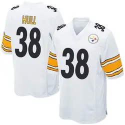 Nike Evan Hull Pittsburgh Steelers Youth Game White Jersey