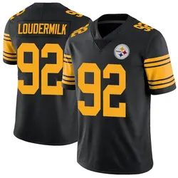 Isaiahh Loudermilk Pittsburgh Steelers Men's Limited Black Color Rush Jersey