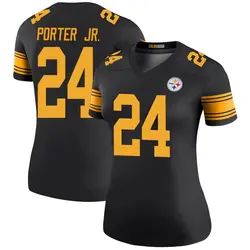 Nike Joey Porter Jr. Pittsburgh Steelers Women's Legend Black Color Rush Jersey