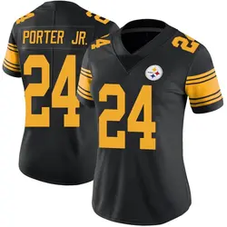 Nike Joey Porter Jr. Pittsburgh Steelers Women's Limited Black Color Rush Jersey