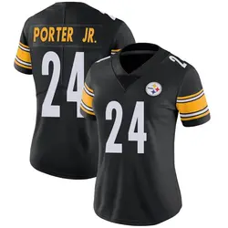 Nike Joey Porter Jr. Pittsburgh Steelers Women's Limited Black Team Color Vapor Untouchable Jersey