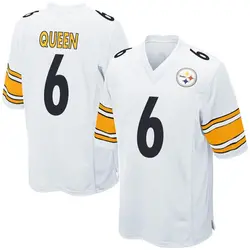 Nike Patrick Queen Pittsburgh Steelers Men's Game White Jersey