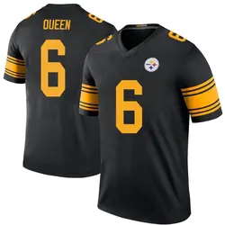 Nike Patrick Queen Pittsburgh Steelers Men's Legend Black Color Rush Jersey