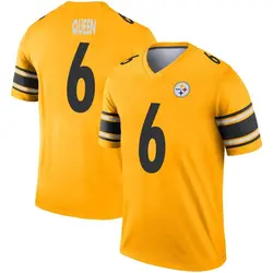 Nike Patrick Queen Pittsburgh Steelers Men's Legend Gold Inverted Jersey