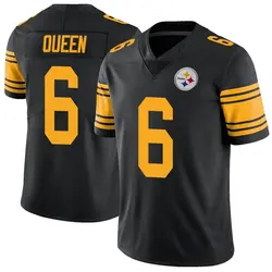 Nike Patrick Queen Pittsburgh Steelers Men's Limited Black Color Rush Jersey