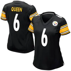 Nike Patrick Queen Pittsburgh Steelers Women's Game Black Team Color Jersey