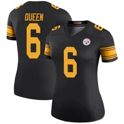 Nike Patrick Queen Pittsburgh Steelers Women's Legend Black Color Rush Jersey