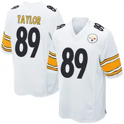 Nike Roc Taylor Pittsburgh Steelers Youth Game White Jersey