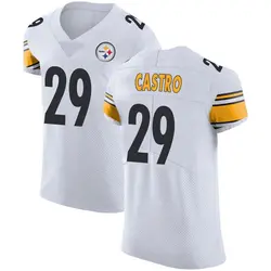 Nike Sebastian Castro Pittsburgh Steelers Men's Elite White Vapor Untouchable Jersey