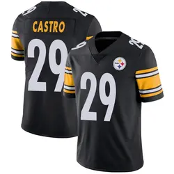 Nike Sebastian Castro Pittsburgh Steelers Men's Limited Black Team Color Vapor Untouchable Jersey