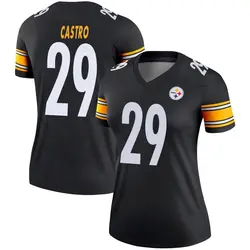 Nike Sebastian Castro Pittsburgh Steelers Women's Legend Black Jersey