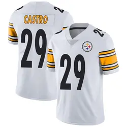 Nike Sebastian Castro Pittsburgh Steelers Youth Limited White Vapor Untouchable Jersey